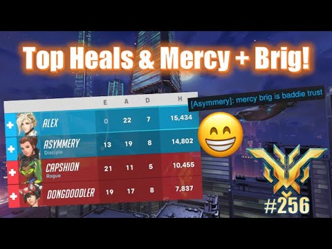 Top Heals & Mercy + Brig! 😁 - Season 7 - Mercy Overwatch