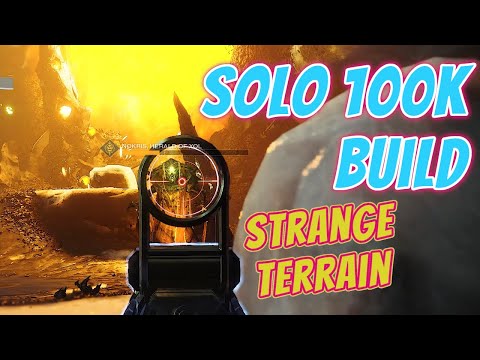 SOLO 100K Nightfall Gunslinger Hunter Build - Strange Terrain | Destiny 2