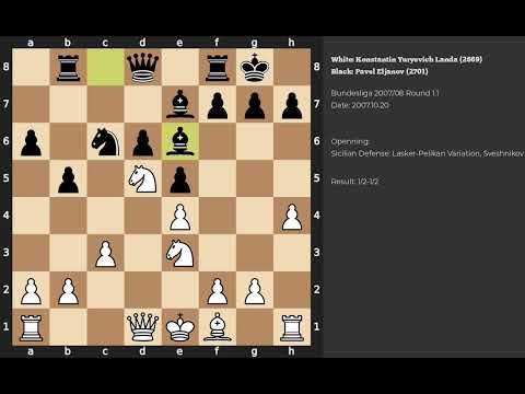 Konstantin Yuryevich Landa - Pavel Eljanov | Sicilian Defense | 2007