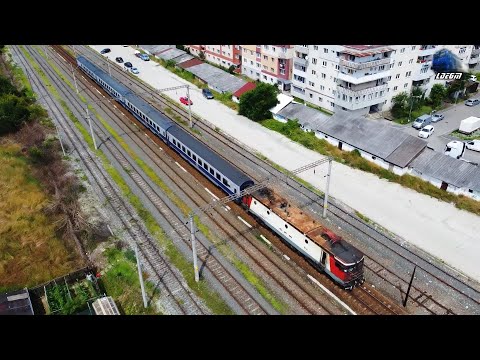 Trenul IR1832 Cluj Napoca-Salva-Vatra Dornei-Suceava-Iași-Galați în Gara Năsăud - 06 Iulie 2023