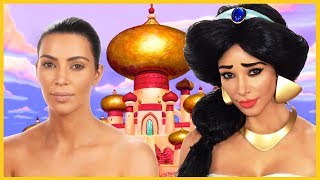 Kim Kardashian Princess Jasmine (Aladdin) Transformation | Kandee Johnson