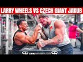 CZECH GIANT JAKUB ENZL AND MONSTER BENCH PRESSER MIKE EDWARDS TAKE ON DUBAI ARM WRESTLING CLUB