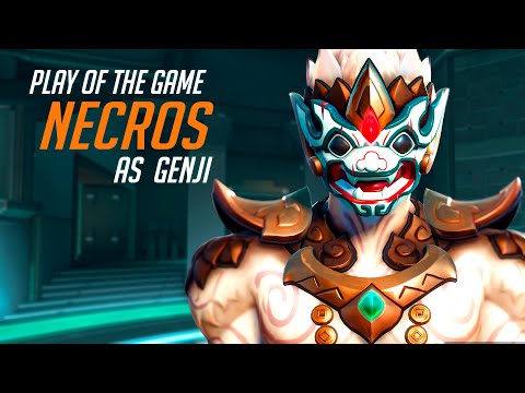 NECROS INCREDIBLE GENJI GAMEPLAY! POTG! [ OVERWATCH 2 TOP 500 SEASON 4 ]