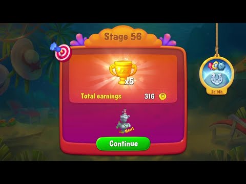 @Fishdom Win Strikes Atlantis Cup Stage 52 - Special Stage 56 Challenge