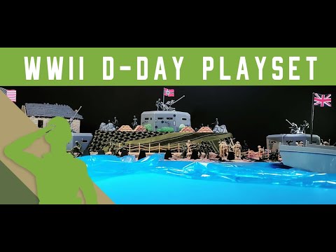 BMC WORLD WAR II ARMY MEN D-DAY PLAYSET