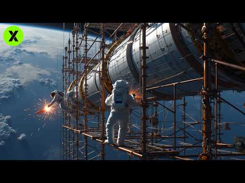 THIS IS HOW A SPACE STATION IS BUILT IN SPACE👨🏻‍🚀
