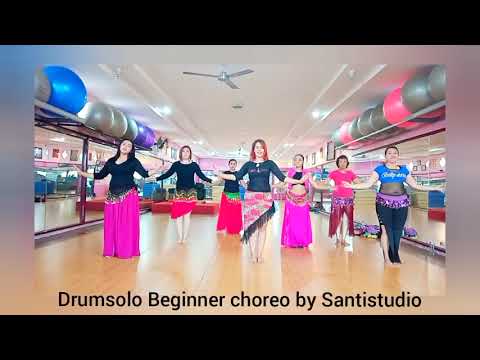 Belly dance💃 Drumsolo Easy choreography - untuk Pemula by Santistudio