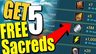HOW TO: Get 5 Free Sacreds in 20 Minutes - 100% WORKING METHOD SHARD FARMING! Raid: Shadow Legends