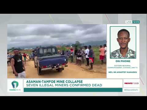 Asaman Tamfoe Mining Collapse: 7 De@d 4 Feared Trapped Underground | Ghana News