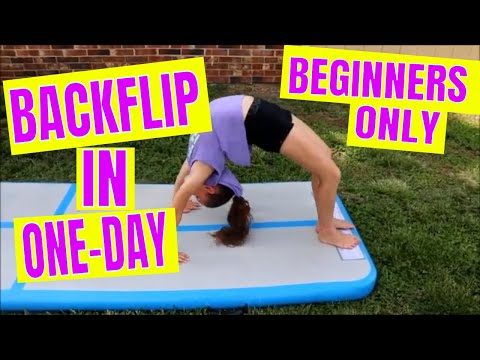How to Do a Backflip in One Day for Beginners |Tutorial