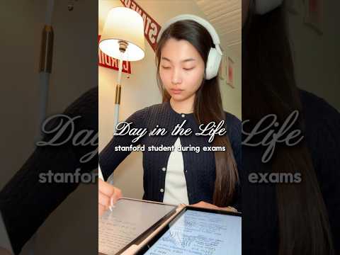Day in the Life of a Stanford Student During Exams ⛅️ #collegelife #studywithme #vlog #productivity