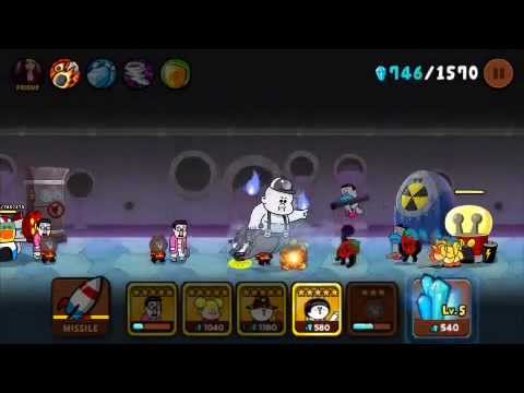 Line Ranger stage 153 - KSM, Chichi, Halloween Cony, Junior Cony, Red Brown