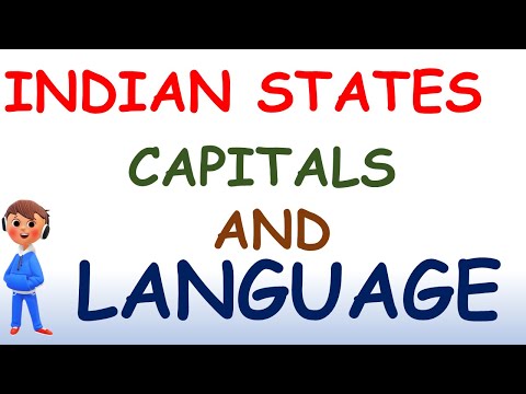 Indian States Capitals Languages In English | State Capital Language Of India/State Capital Language