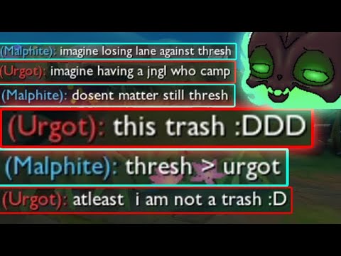 What Losing to Thresh Top does to Mental - AD Thresh Top vs Urgot - League of Legends Off Meta