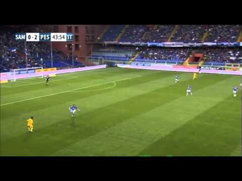 Samp - Pescara, finale primo tempo