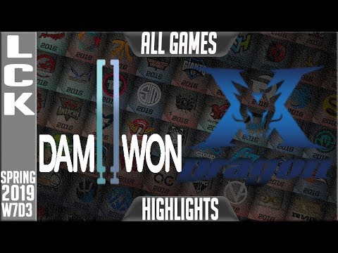 DWG vs KZ Highlights ALL GAMES | LCK Spring 2019 Week 7 Day 3 | Damwon Gaming vs King-Zone DragonX