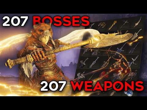 Beating ALL 207 Elden Ring (+DLC) Bosses With a Different Weapon