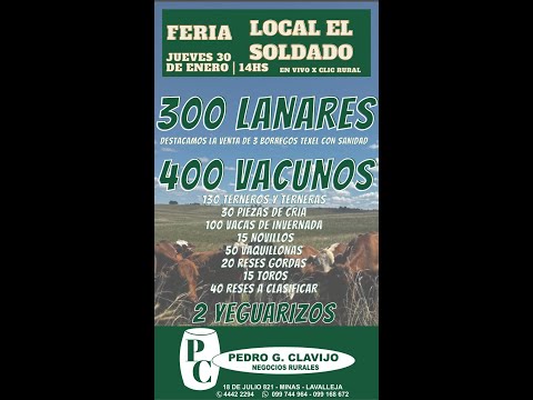 30/1/2025 Local El Soldado - Lavalleja - Pedro G. Clavijo