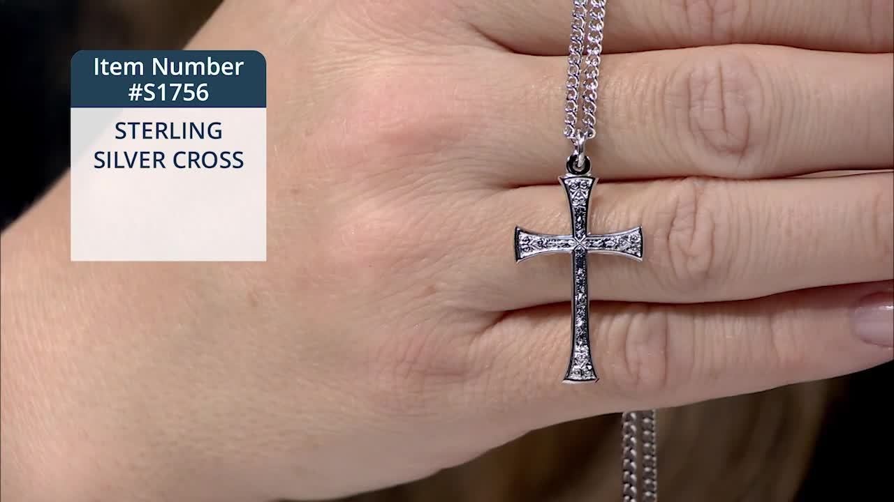 S1756_STERLING SILVER CROSS