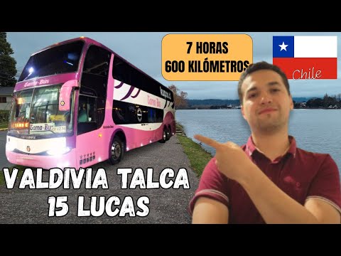 🚍 Viajo en BUS de VALDIVIA a TALCA 🇨🇱 | GamaBus | Valdivia — Mariquina — Temuco — Talca — Santiago