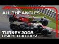 Fisichella Goes Flying! | All The Angles | 2008 Turkish Grand Prix