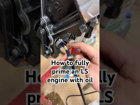 Prime your LS engine with oil the RIGHT WAY 🤘 #lsswap #mattyxbuilds