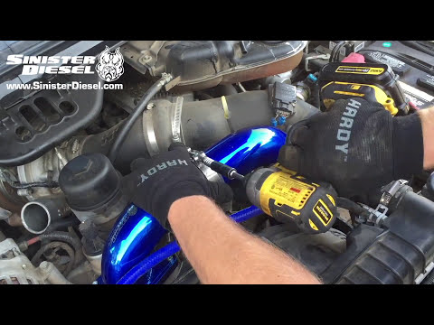 Installing Sinister Diesel's Intercooler Charge Pipes