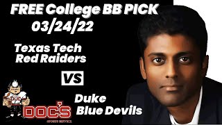 Download Lagu College Basketball Pick - Texas Tech vs Duke Prediction, 3/24/2022 Best Bets, Odds u0026 Betting Tips Thumbnail