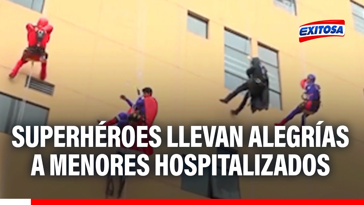 🔴🔵 Día Internacional del Niño: Superhéroes llevan alegría a menores hospitalizados