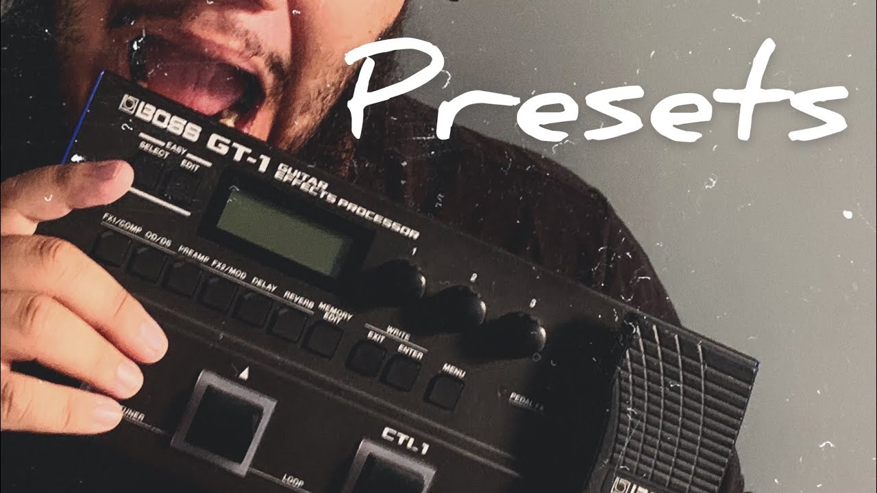 Editando Presets Worship Boss GT-1