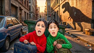 حيوان مفترس هجم ع مدينتنا 😱 اشتغلت صفارات الانذار 🚨 هيلين وهيفي اختبئوا وين ؟؟