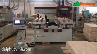 WOODMASTER. MÁY LÀM MỘNG ÂM CNC 3 Đầu 1500mm Cao Tốc tốt nhất thị trường VN 2020