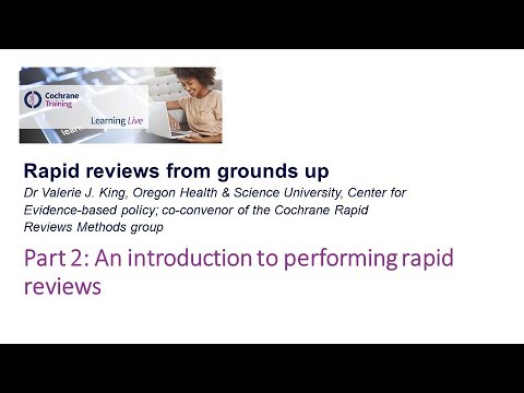 An introduction to performing rapid reviews