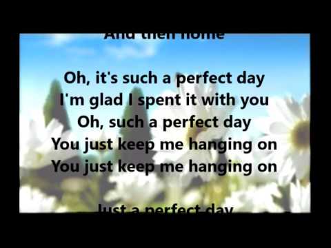 Lou Reed - Perfect Day (drums + bass track with lyrics)