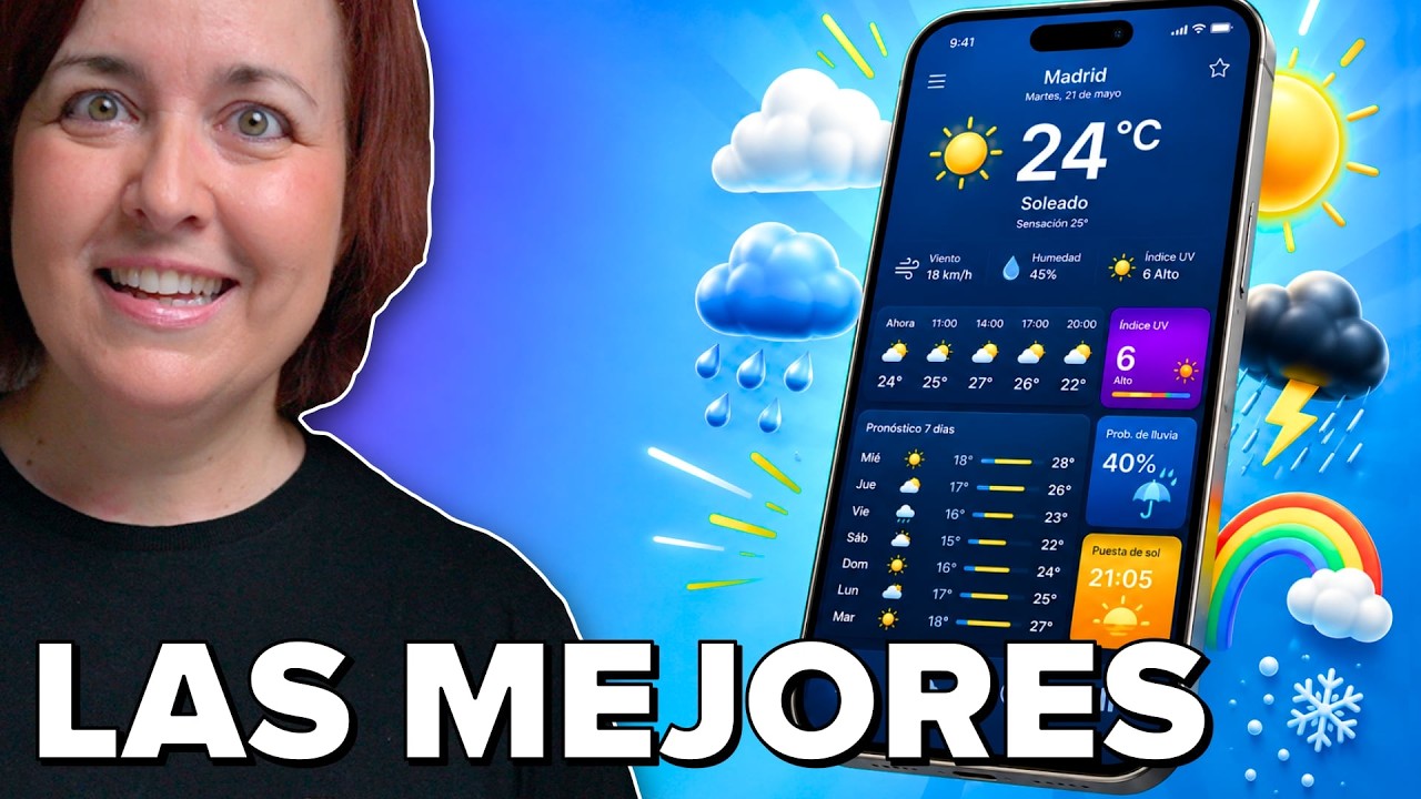 Estas APPS DEL TIEMPO hacen que la de serie parezca ABURRIDA