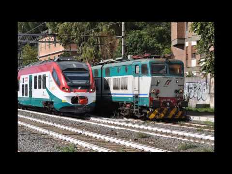 EXP 14243 in arrivo e in partenza da Roma Ostiense + E191.011