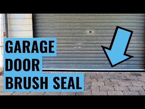 Garage Door Brush Seal install  |  DIY