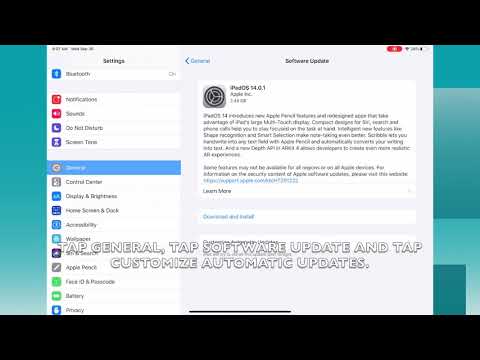 HOW TO DISABLE OR ENABLE AUTOMATIC DOWNLOAD IPADOS UPDATES IN IPADOS 13.6 (IPAD)