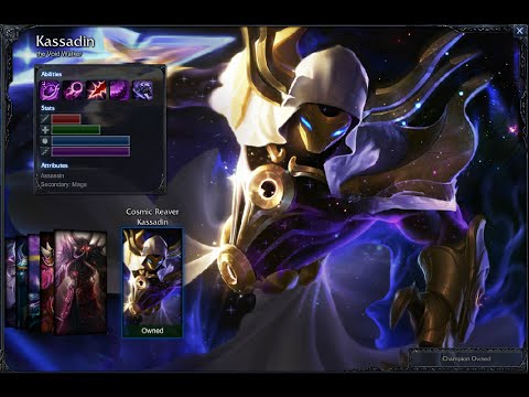Cosmic Reaver Kassadin Skin Spotlight Gameplay 1080p HD