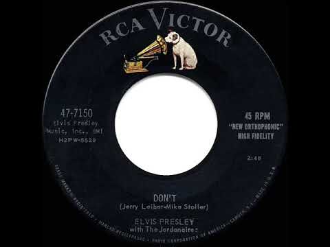 1958 HITS ARCHIVE: Don’t - Elvis Presley (a #1 record)