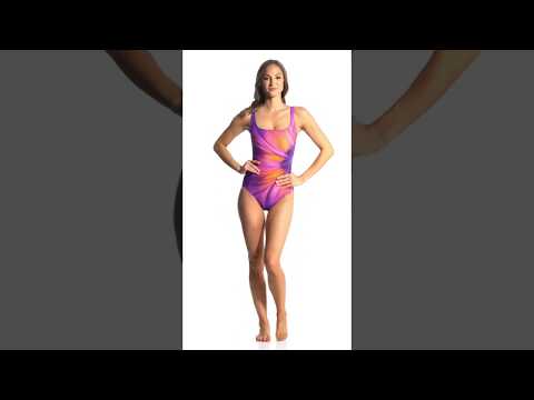 Gottex Belle Fleur Square Neck One Piece Swimsuit | SwimOutlet.com
