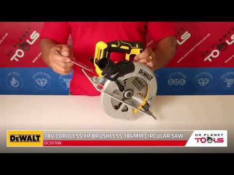 DeWALT diskinis pjūklas DCS570N be akumuliatoriaus ir kroviklio video