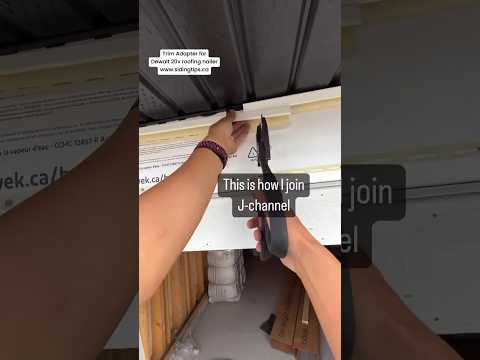 Joining J-channel for vinyl siding