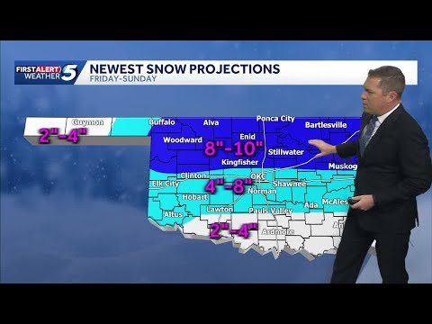 Snow, ice chances shifting ahead of winter storm coming to Oklahoma