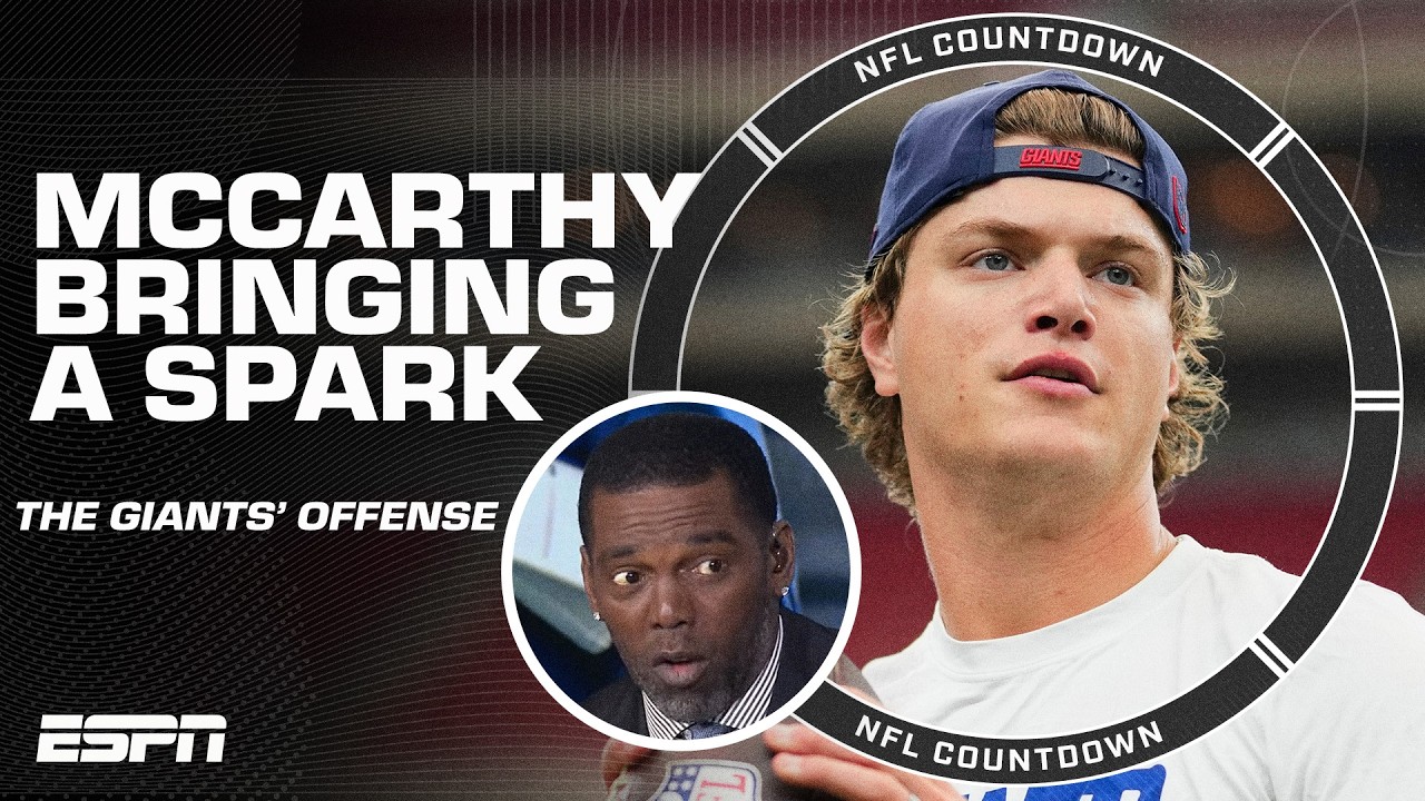 Randy Moss says J.J. McCarthy should bring a SPARK to the Giants' offense ⚡️ | NFL Countdown