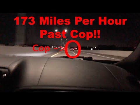 Passing a Cop at 170+MPH and RUNNING!! THEY GOT AWAY! (200MPH Attempt)