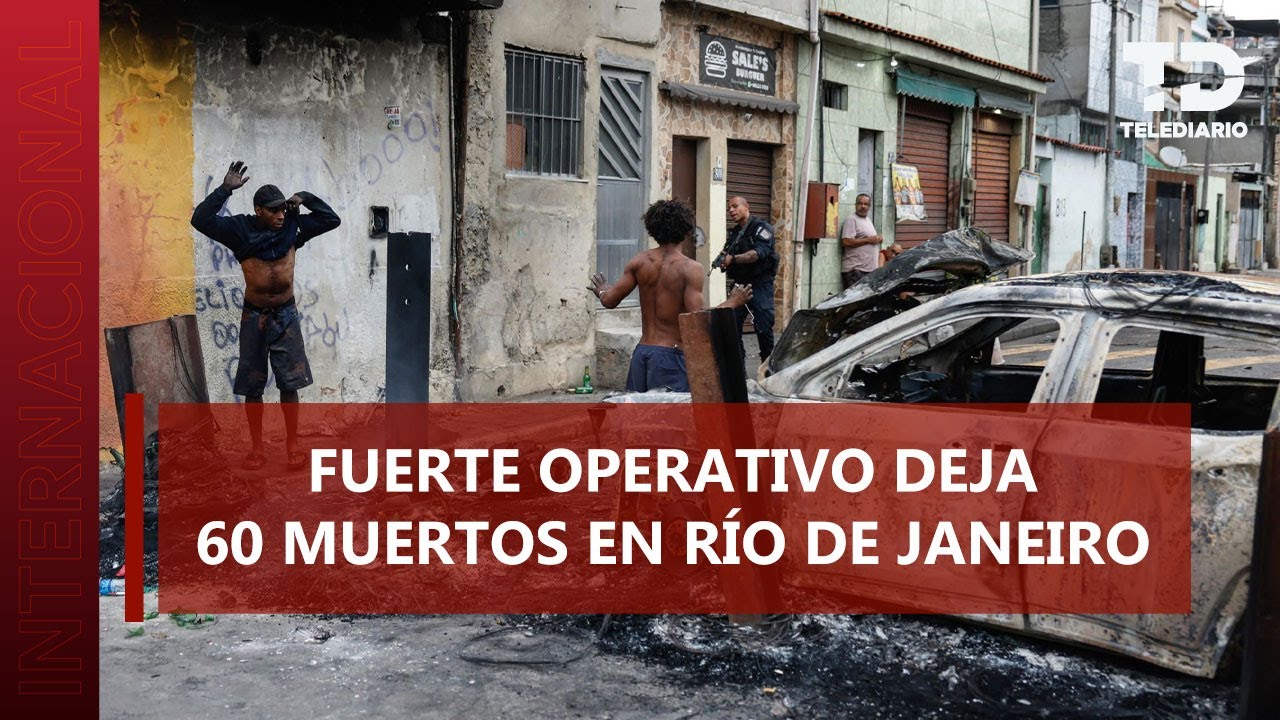 Mueren 60 personas en operativo antidrogas en Brasil; hay 81 heridos