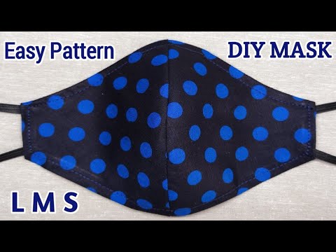 All Sizes - Very Easy New Style Pattern Mask | It Only takes 5 Minute to Sew a Best Perfect Fit Mask