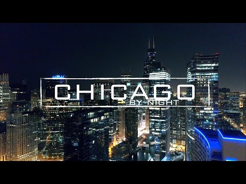 Chicago 8K By Night | Drone Footage