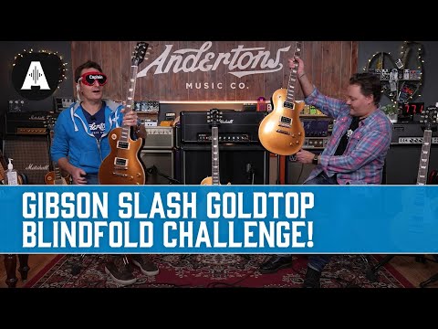 Can a Blindfolded Lee Guess the Gibson Slash Goldtop Les Paul? | Blindfold Challenge